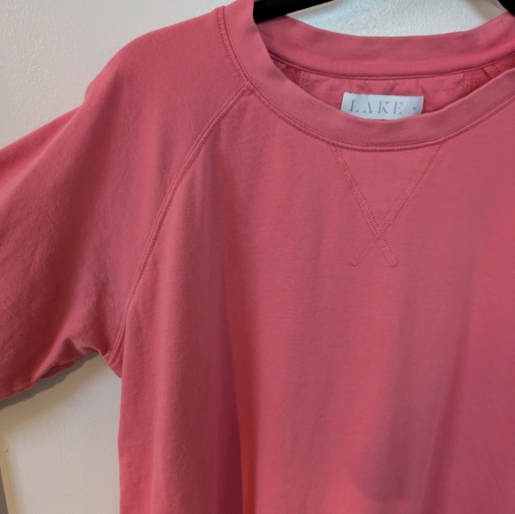 LAKE Pink Pajama Sweater Top with 3/4 Sleeves - Picture 2 of 13